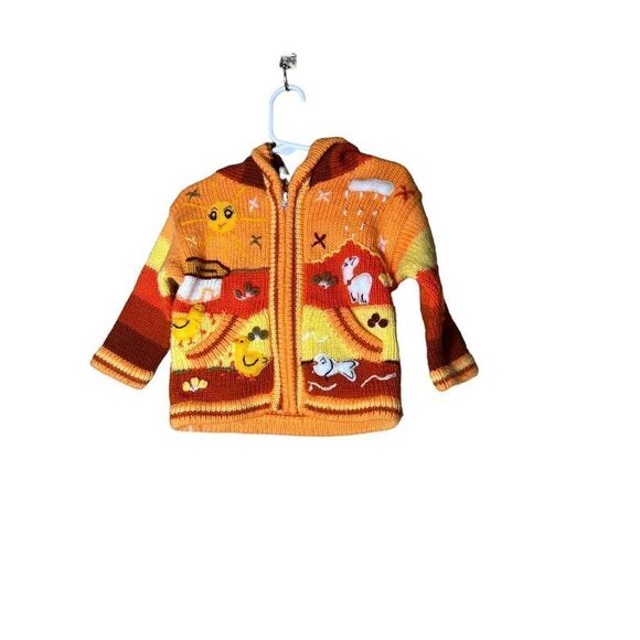 Chayana Toddler Peruvian Zip Up Fall Sweater